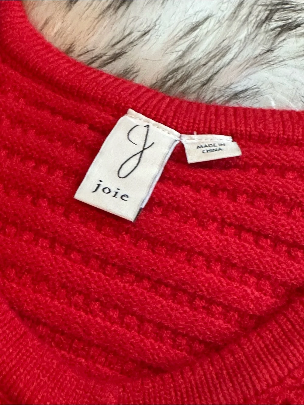 Red Ribbed Knit Button-Front Vest - Picture 4 of 5